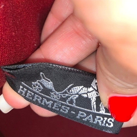 🌹 Hermès Red Fourre Tout MM Canvas Tote Bag NEW! - Picture 4 of 16